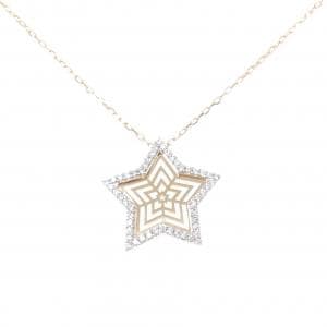K18PG/K18WG スター ダイヤモンド ネックレス 0.25CT