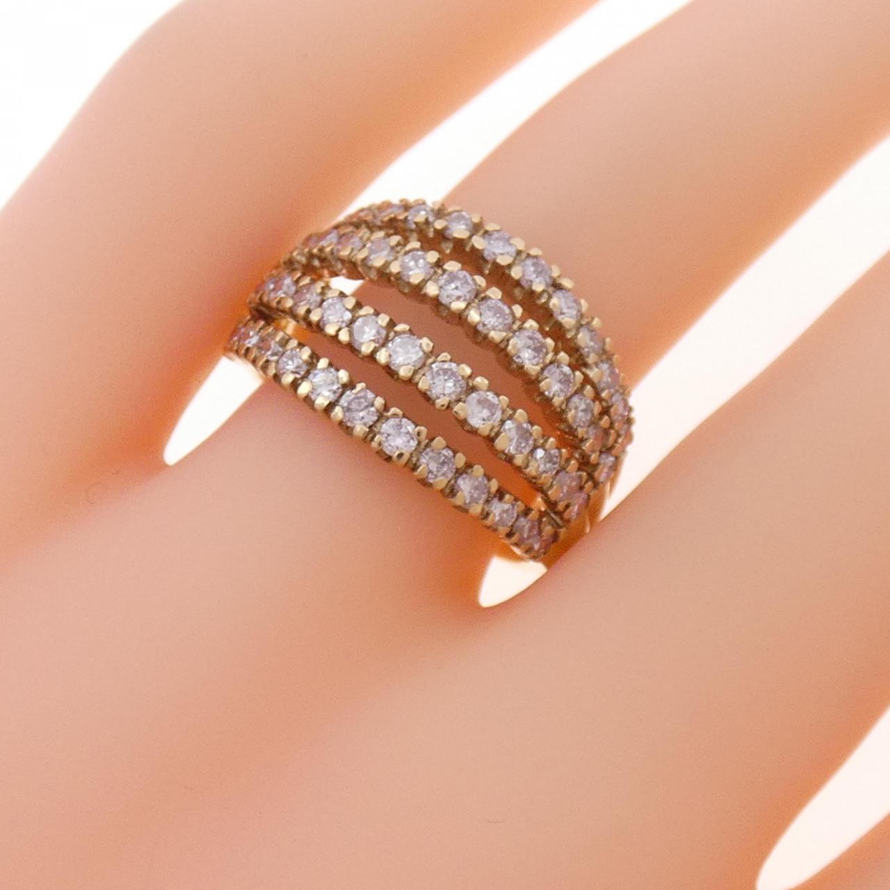 K18/K18PG ピンクダイヤモンド リング 1.00CT