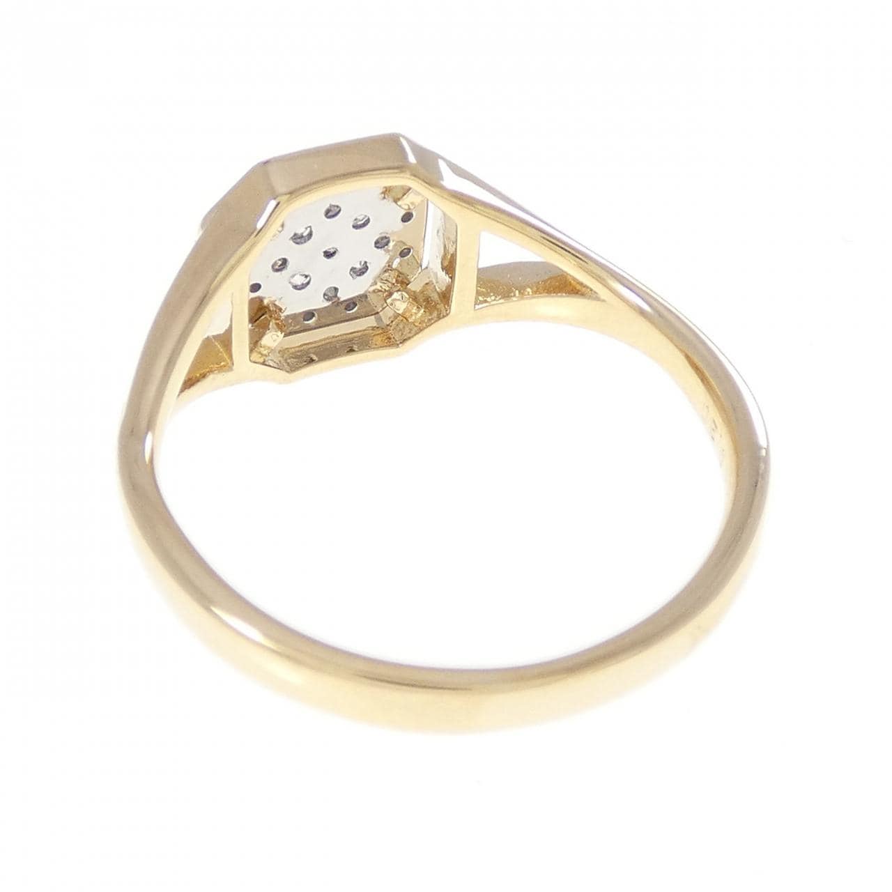 K18YG/PT900 ダイヤモンド リング 0.20CT