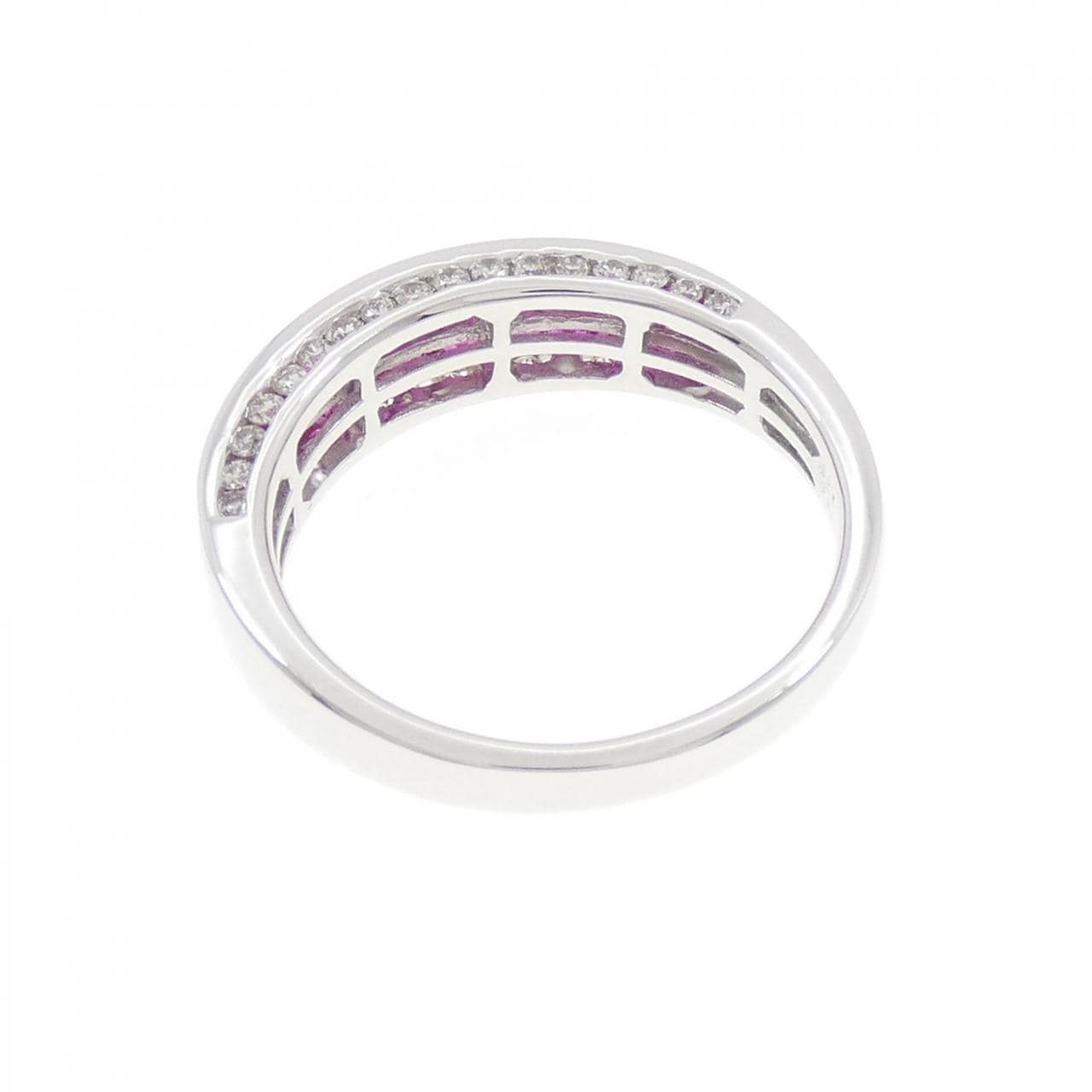 K18WG ルビー リング 1.60CT