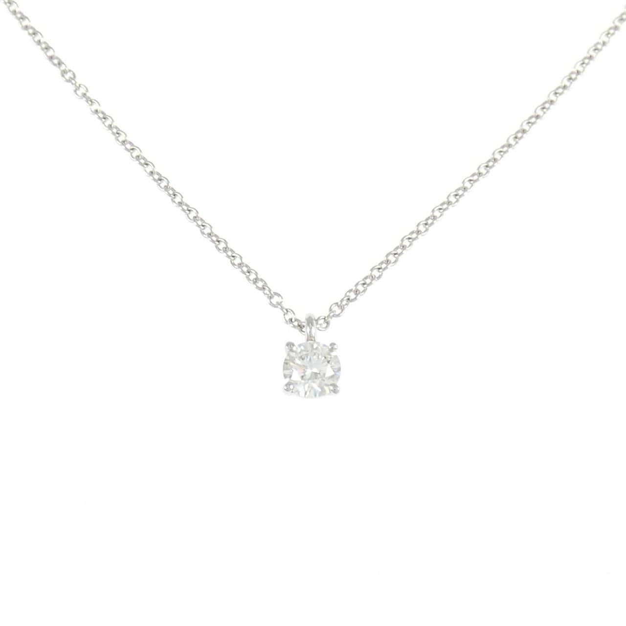 ティファニー ソリティア ネックレス 0.22CT H VS1 3EXT