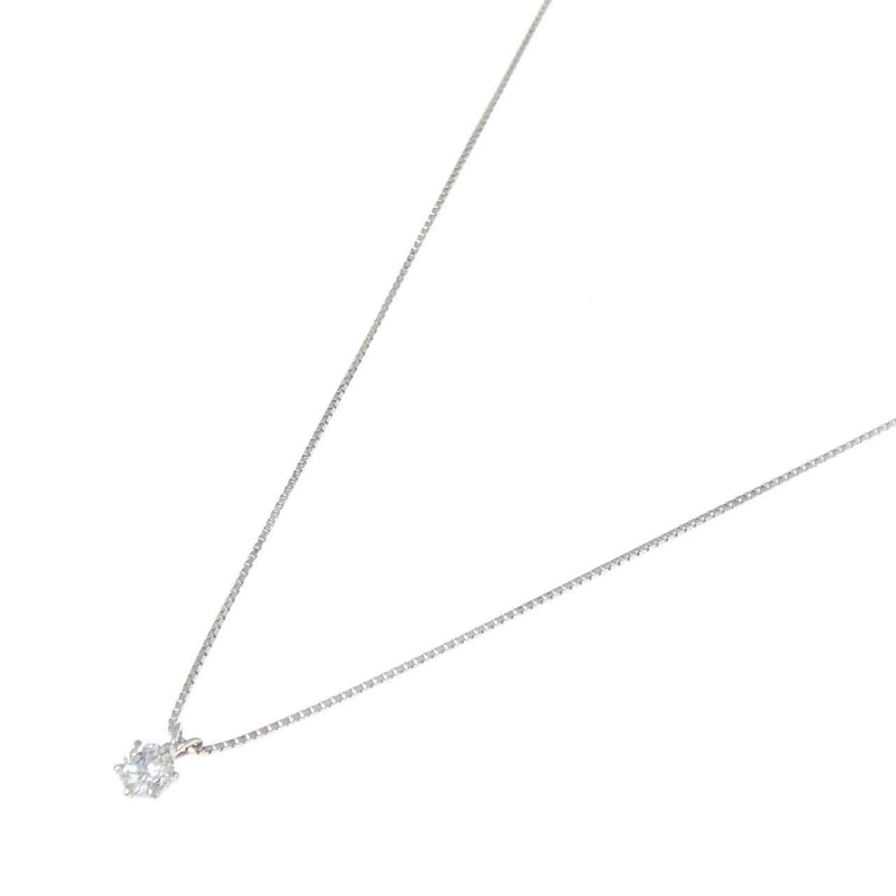 PT Solitaire Diamond Necklace 0.340CT E SI2 VG