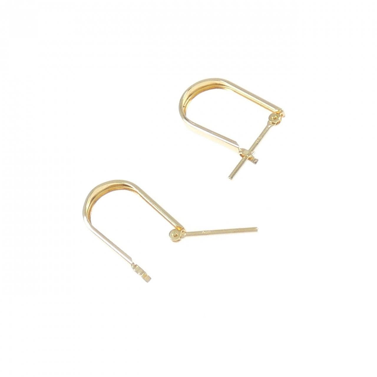 [新品] K18YG 圈形耳環