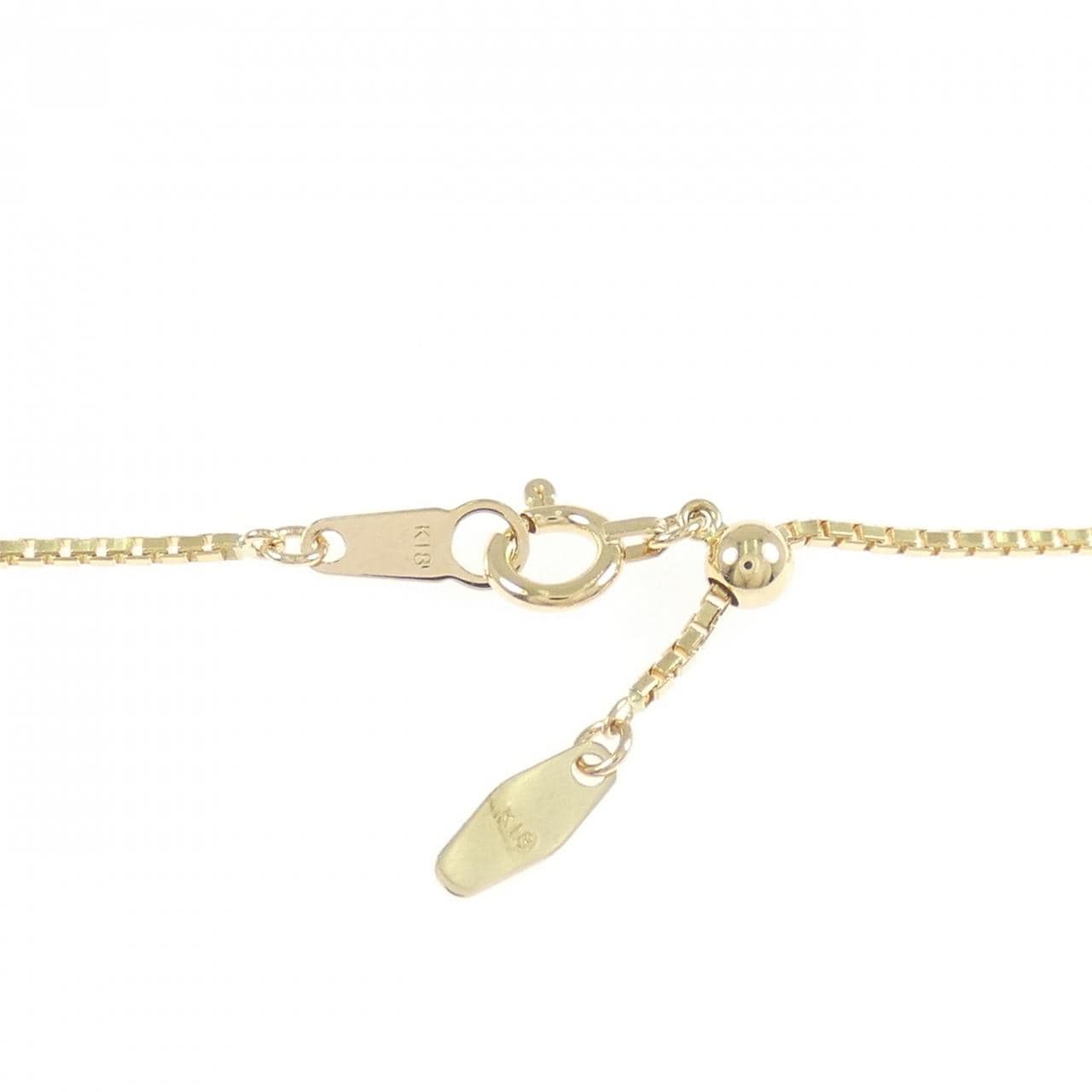 K18YG 琥珀 ネックレス