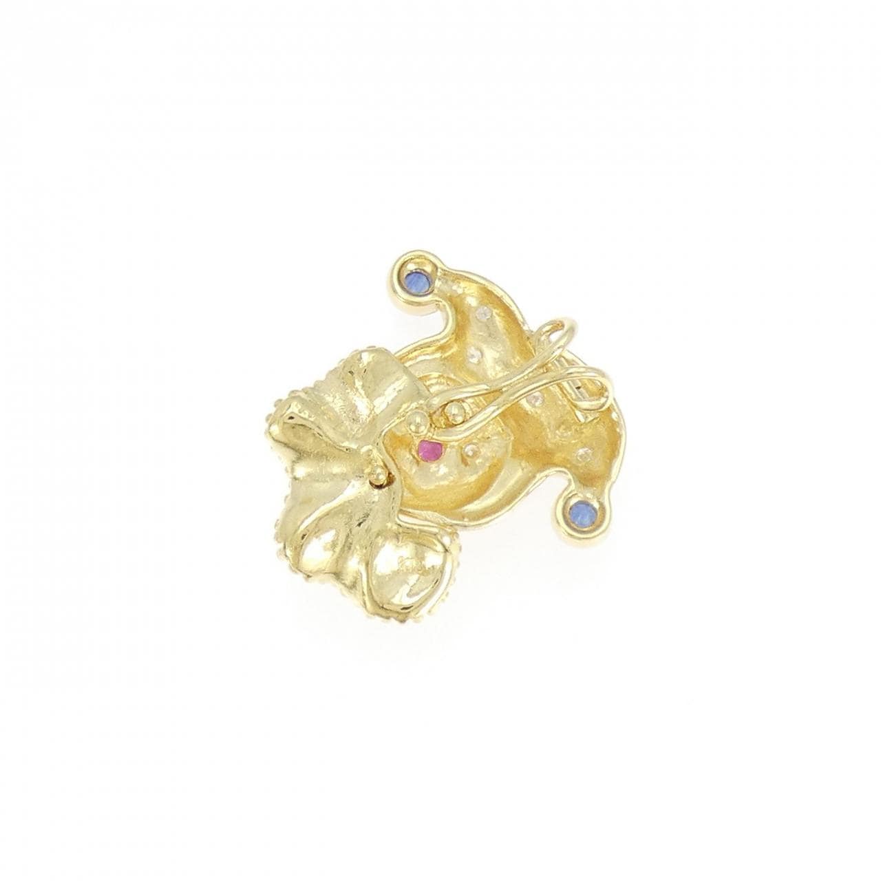 K18YG ピエロ カラーストーン ペンダント