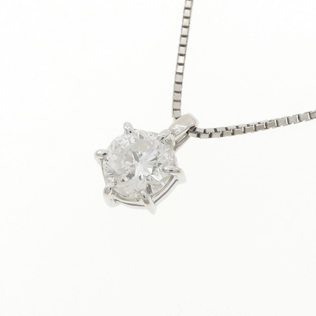 PT900/PT850 ソリティア ダイヤモンド ネックレス 1.010CT