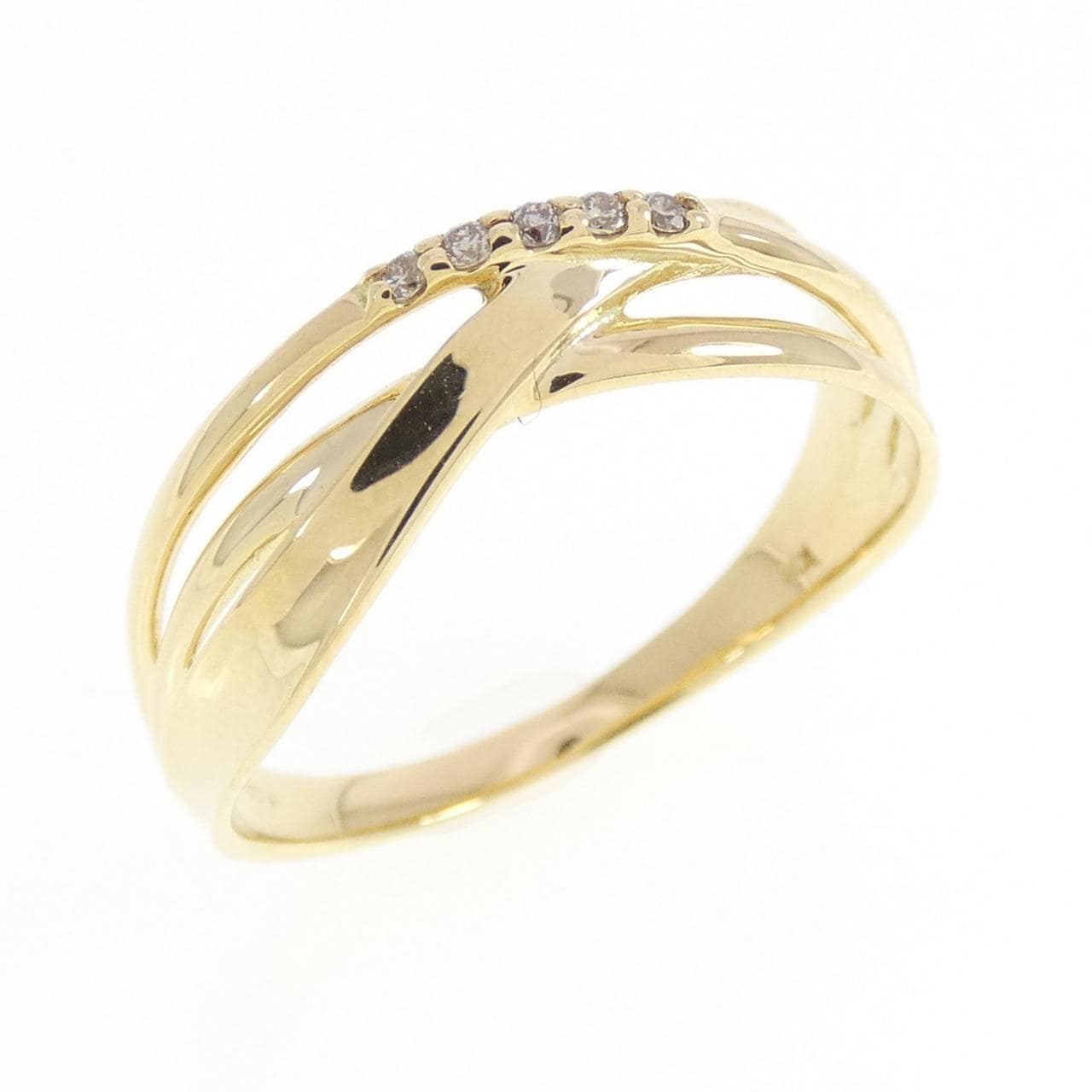 K18YG ダイヤモンド リング 0.03CT