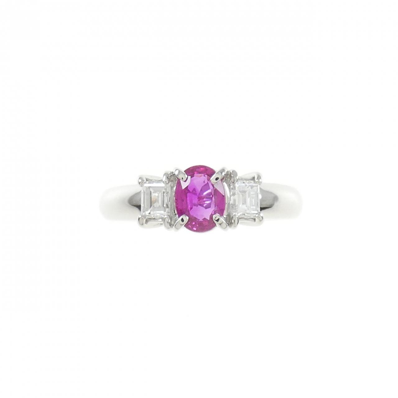PT ルビー リング 0.46CT