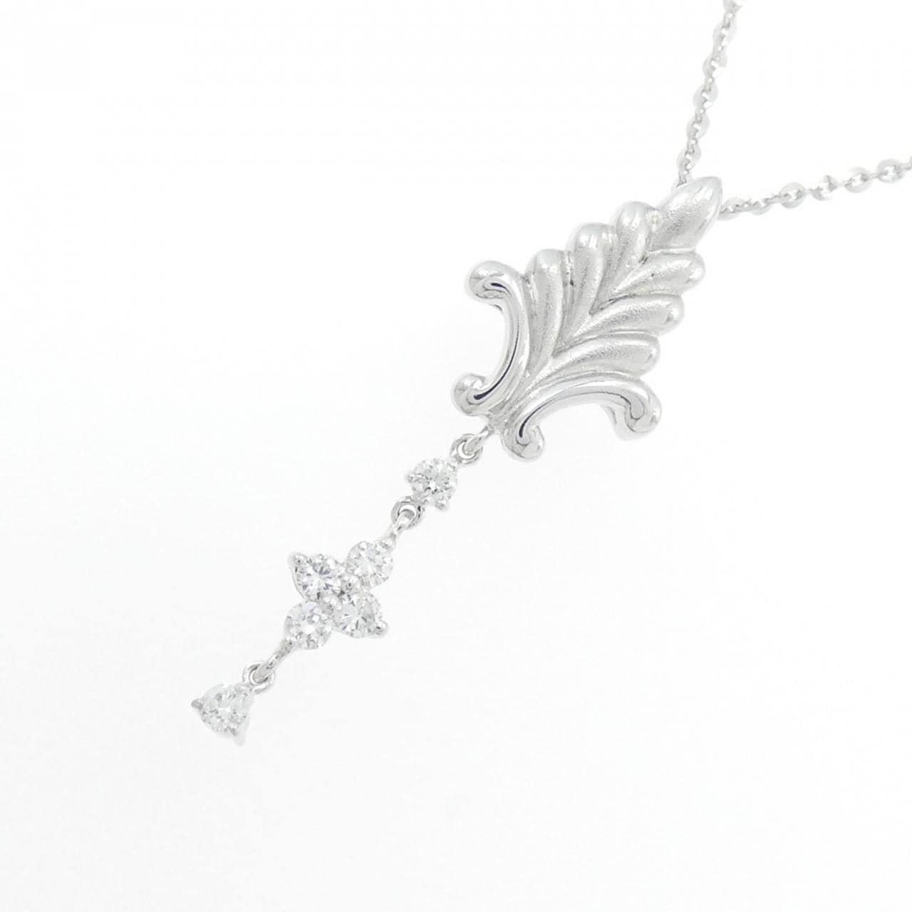K18WG ダイヤモンド ネックレス 0.20CT