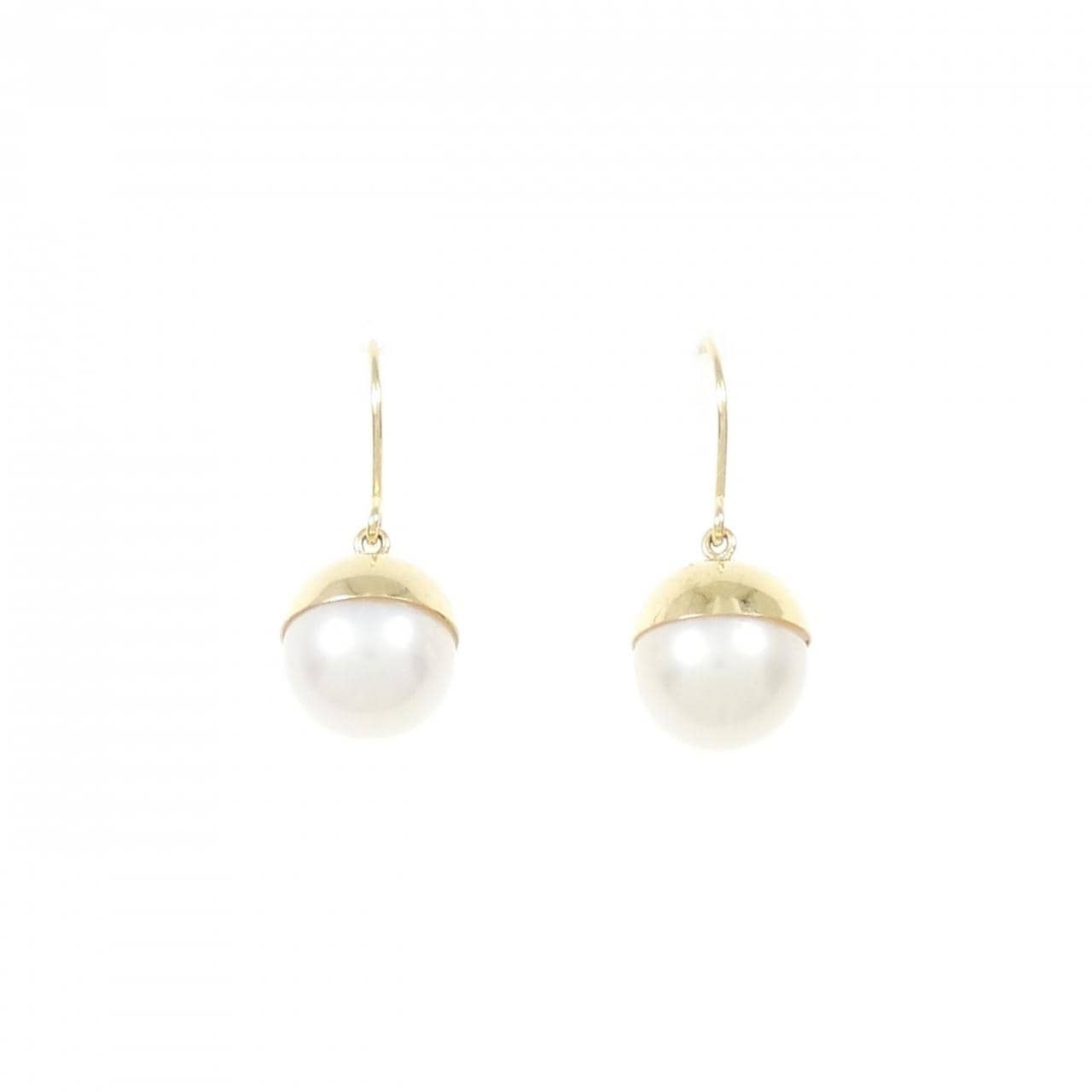 [BRAND NEW] K18YG freshwater pearl earrings