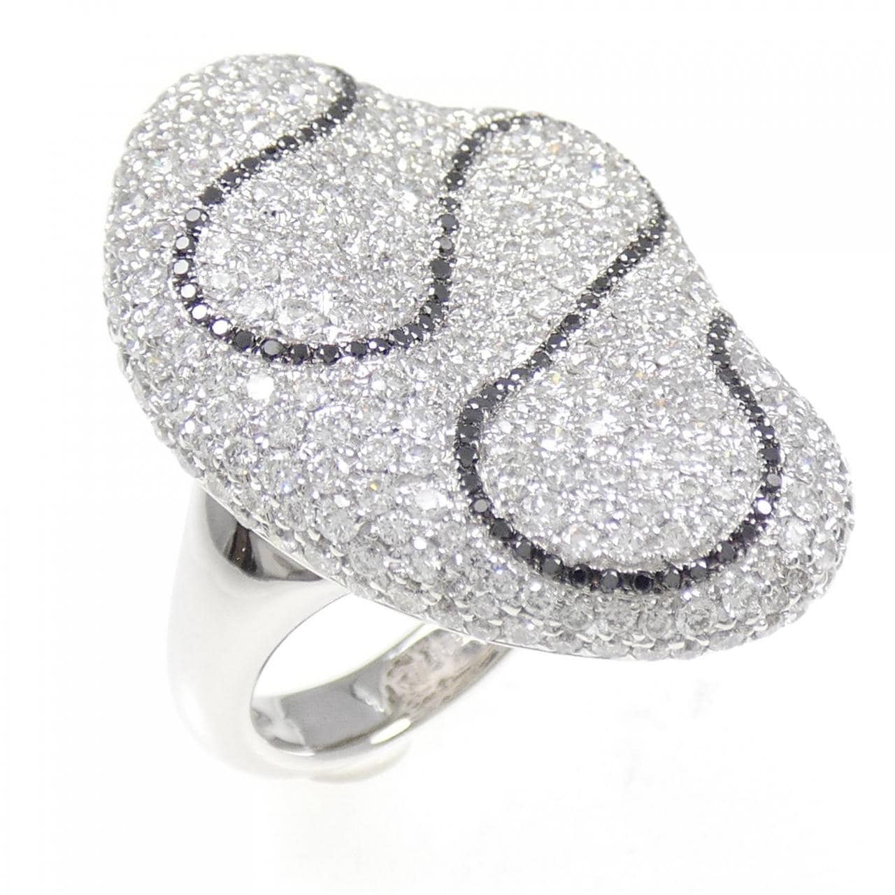 K18WG ダイヤモンド リング 2.66CT