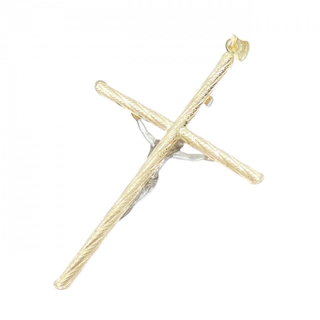 K18YG/K18WG クロス ペンダント