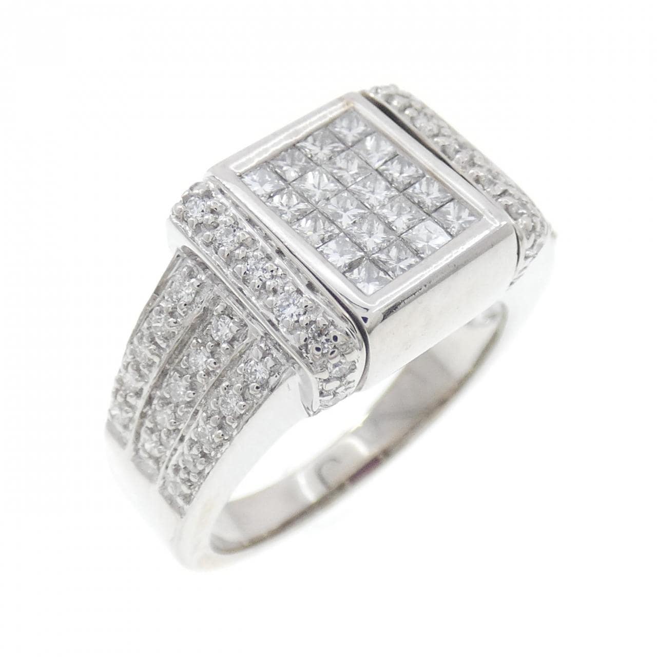 K18WG ルビー リング 0.35CT