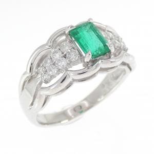 PT900 エメラルド リング 0.56CT