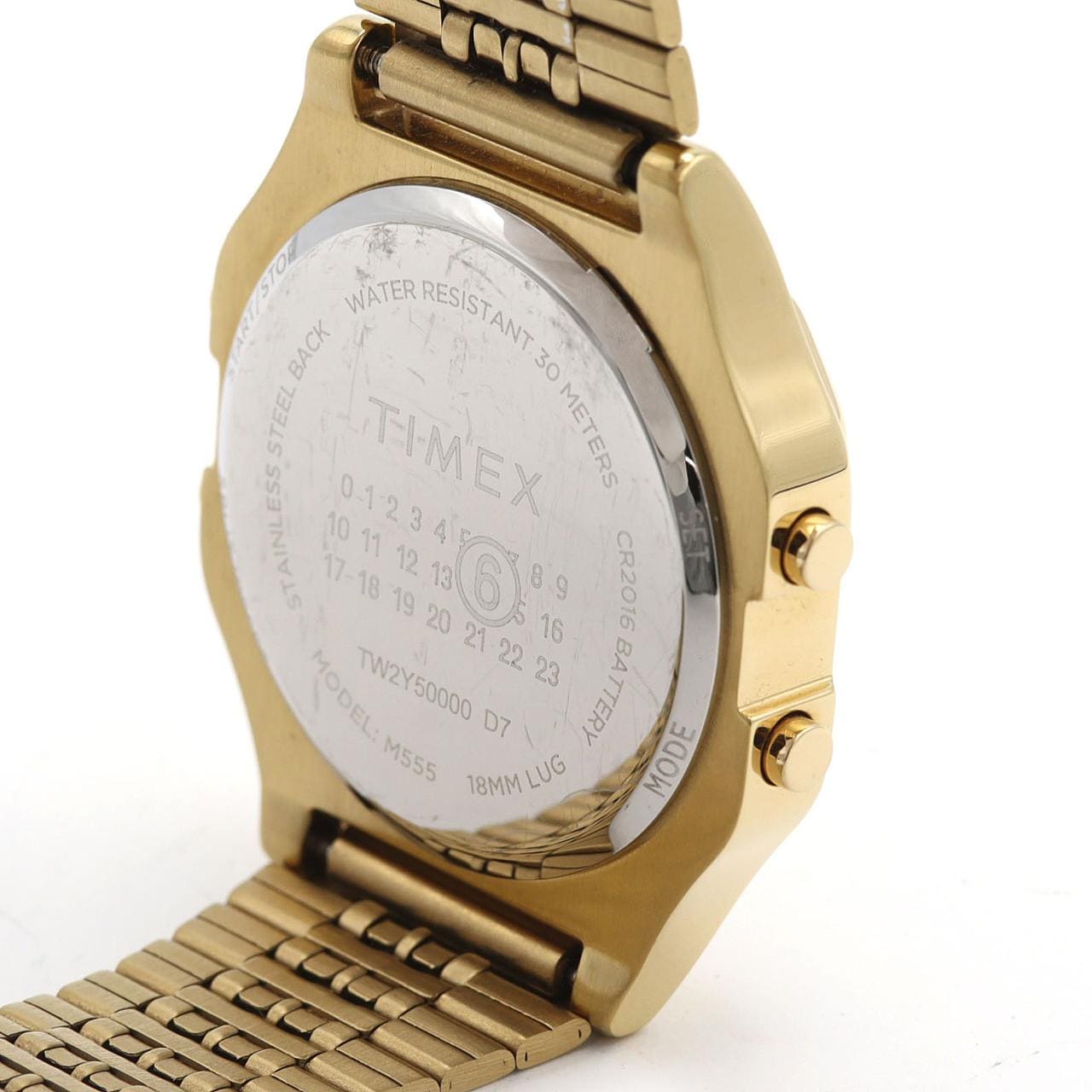 タイメックス T80 エムエム6メゾンマルジェラxTIMEX ゴールド S33YW0002/M10062/GOLD SS クォーツ