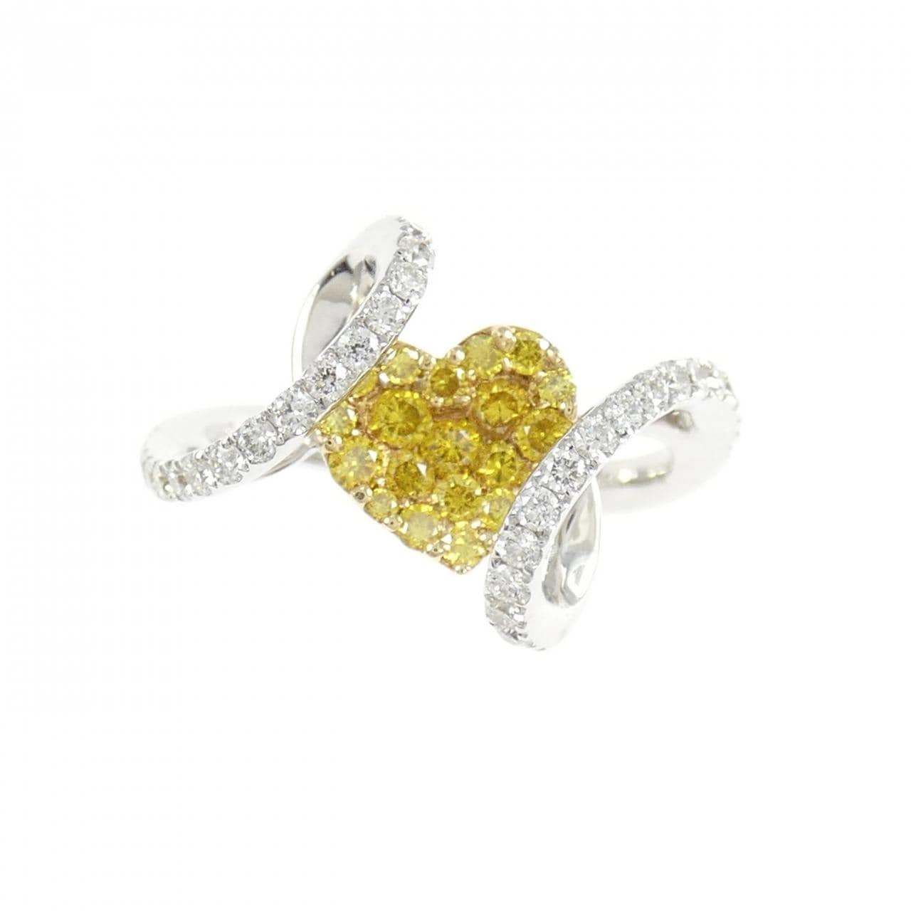 750WG ハート ダイヤモンド リング 0.91CT