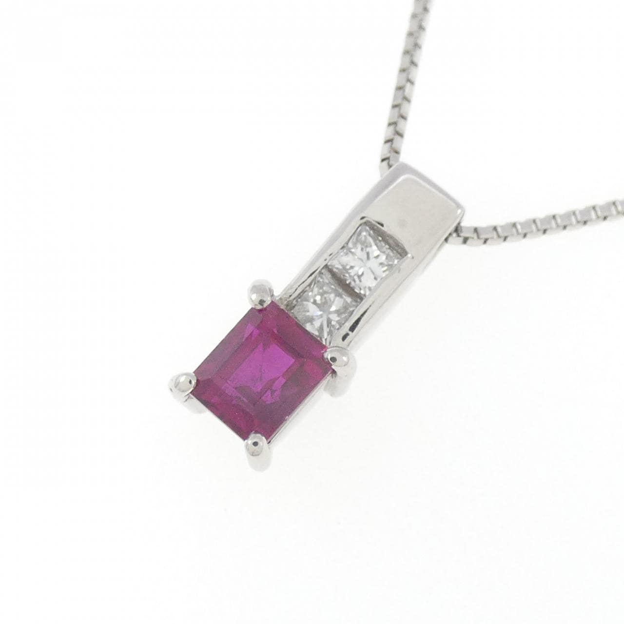 PT ルビー ネックレス 0.46CT