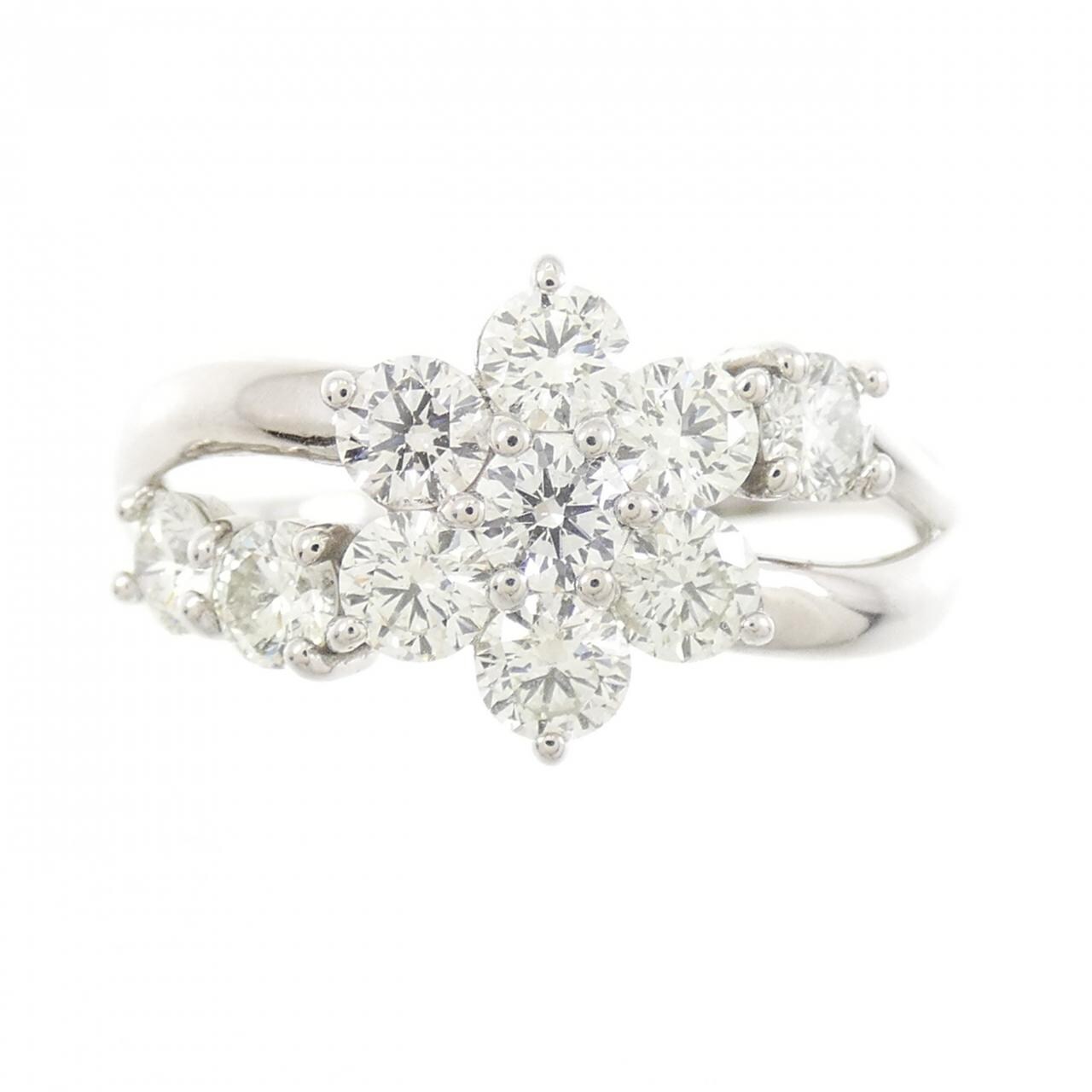 PT フラワー ダイヤモンド リング 1.00CT