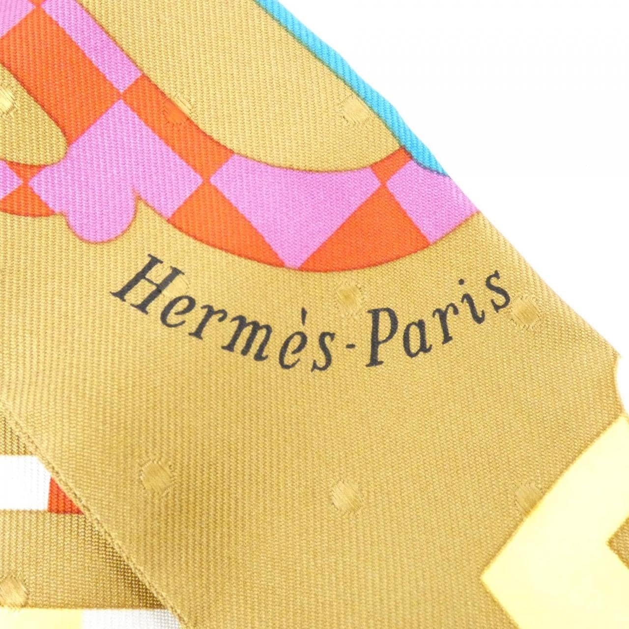 HERMES BOUCLERIE MODERNE Twilly Plumty 063351S 围巾