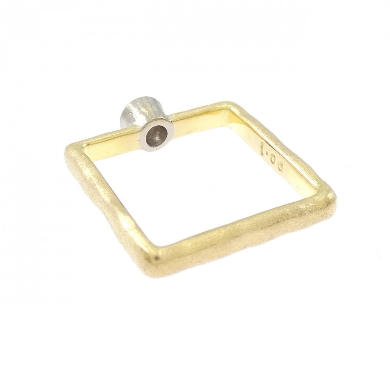 K20YG/K18WG ダイヤモンド リング 0.1CT
