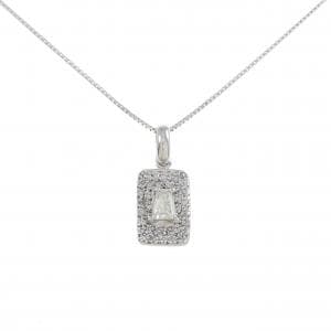 K18WG ダイヤモンド ネックレス 0.33CT