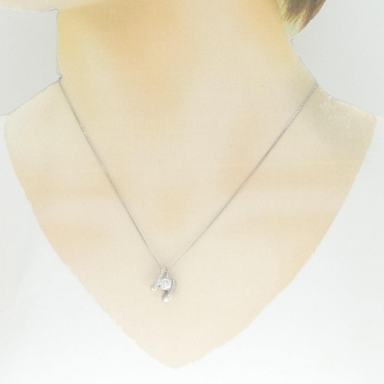 PT900/PT850 ダイヤモンド ネックレス 0.547CT H SI2 Fair