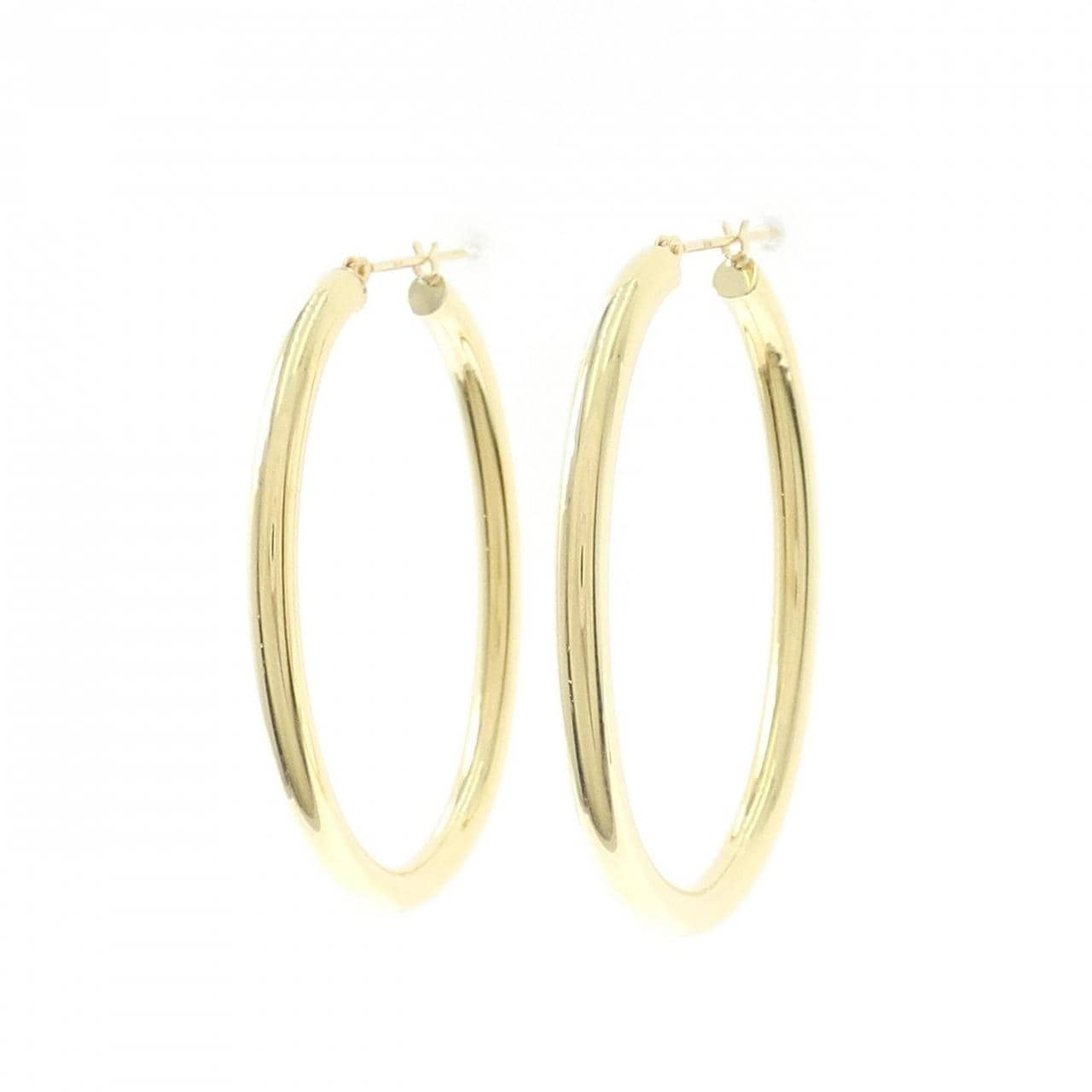[BRAND NEW] K18YG hoop earrings