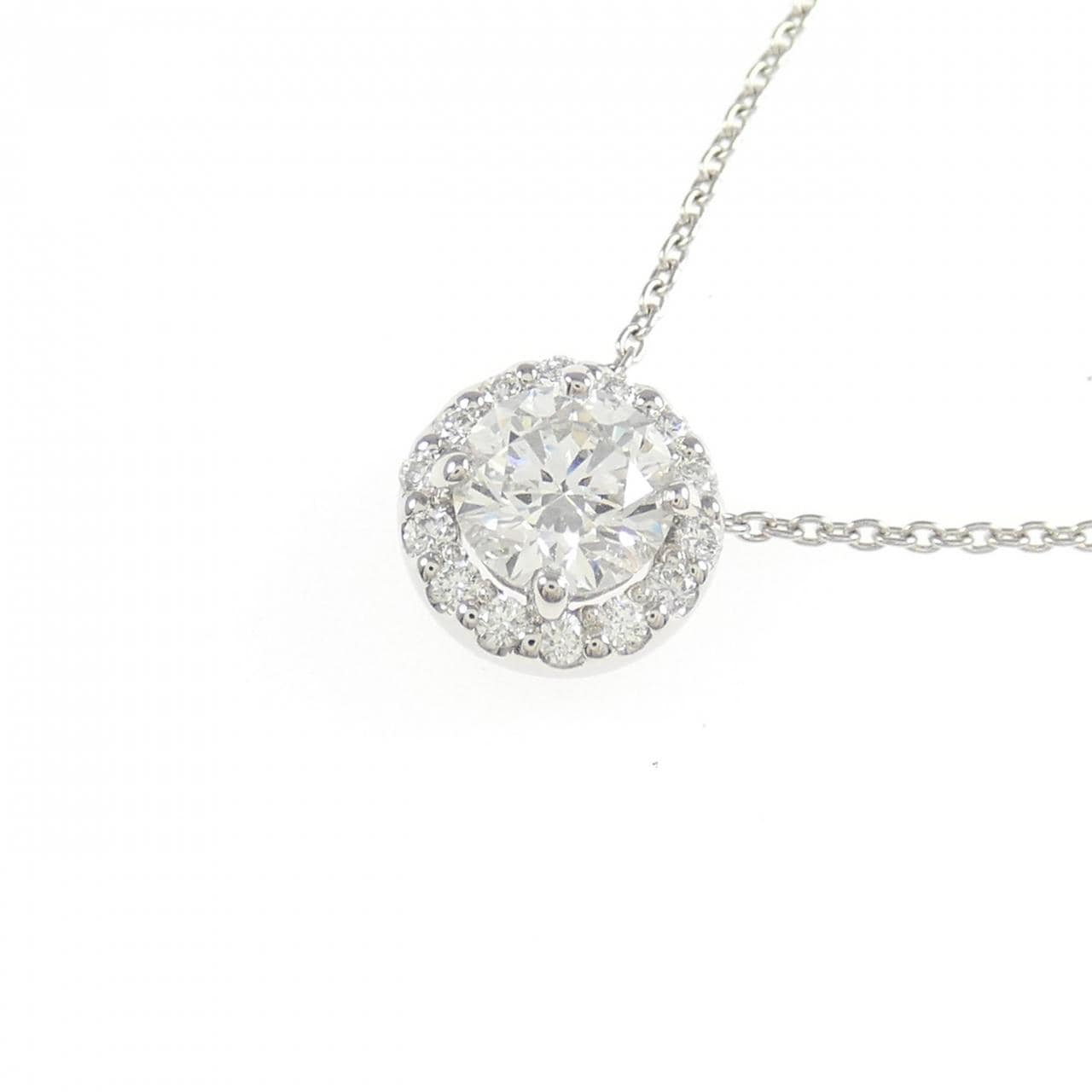 【リメイク】PT900/PT850 ダイヤモンド ネックレス 0.558CT E SI2 EXT H&C