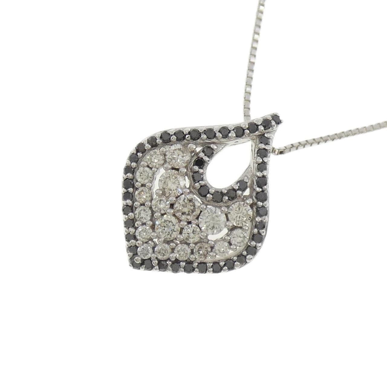 K18WG ダイヤモンド ネックレス 0.54CT