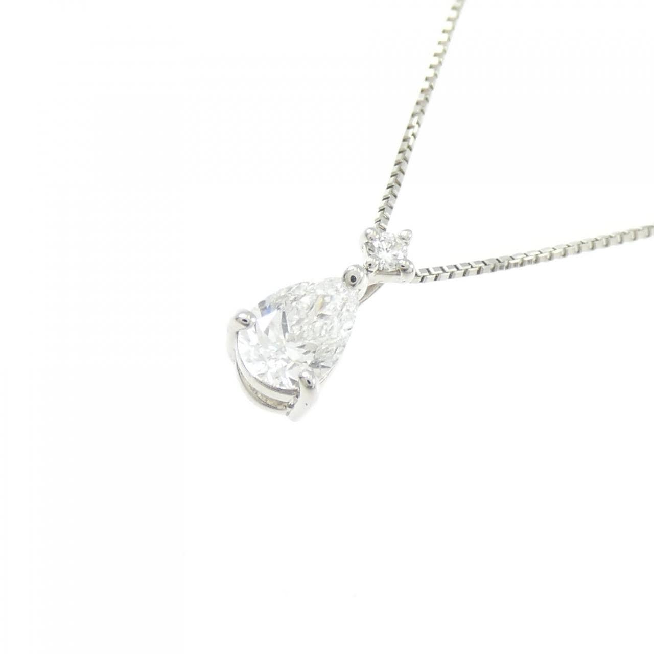 PT950/PT850 ダイヤモンド ネックレス 0.311CT D SI1 ペアシェイプ