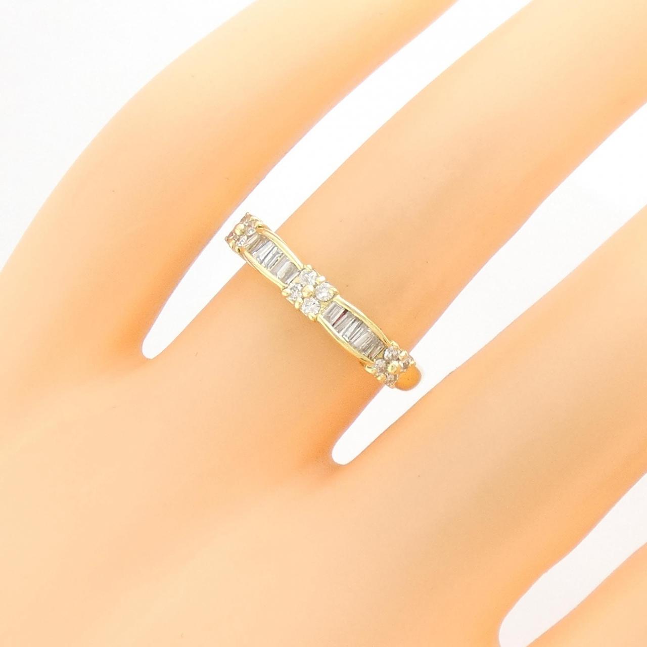 K18YG ダイヤモンド リング 0.35CT
