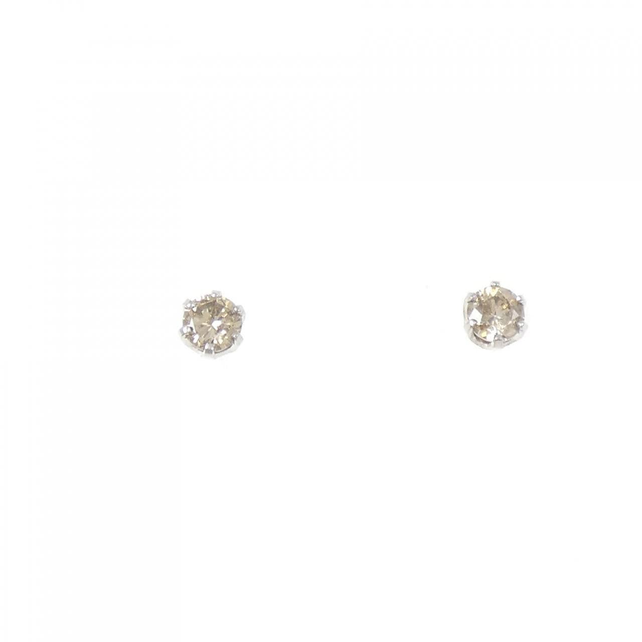 PT900钻石耳环 0.20 克拉