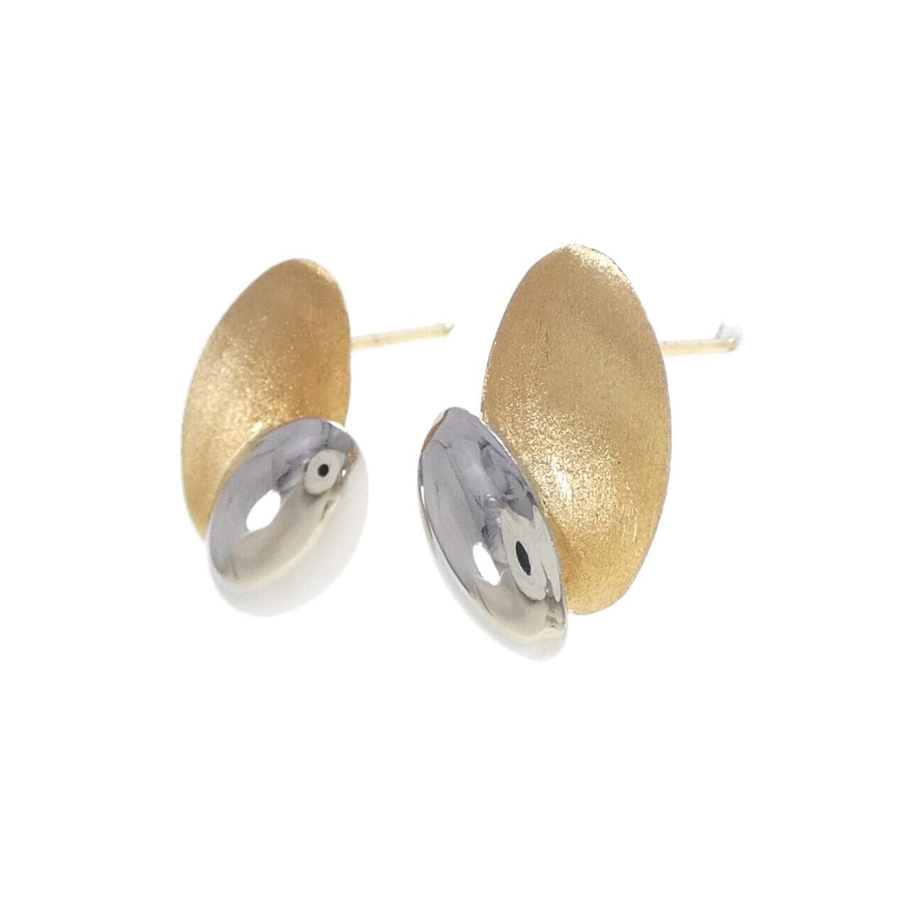 K18YG/PT850 ピアス