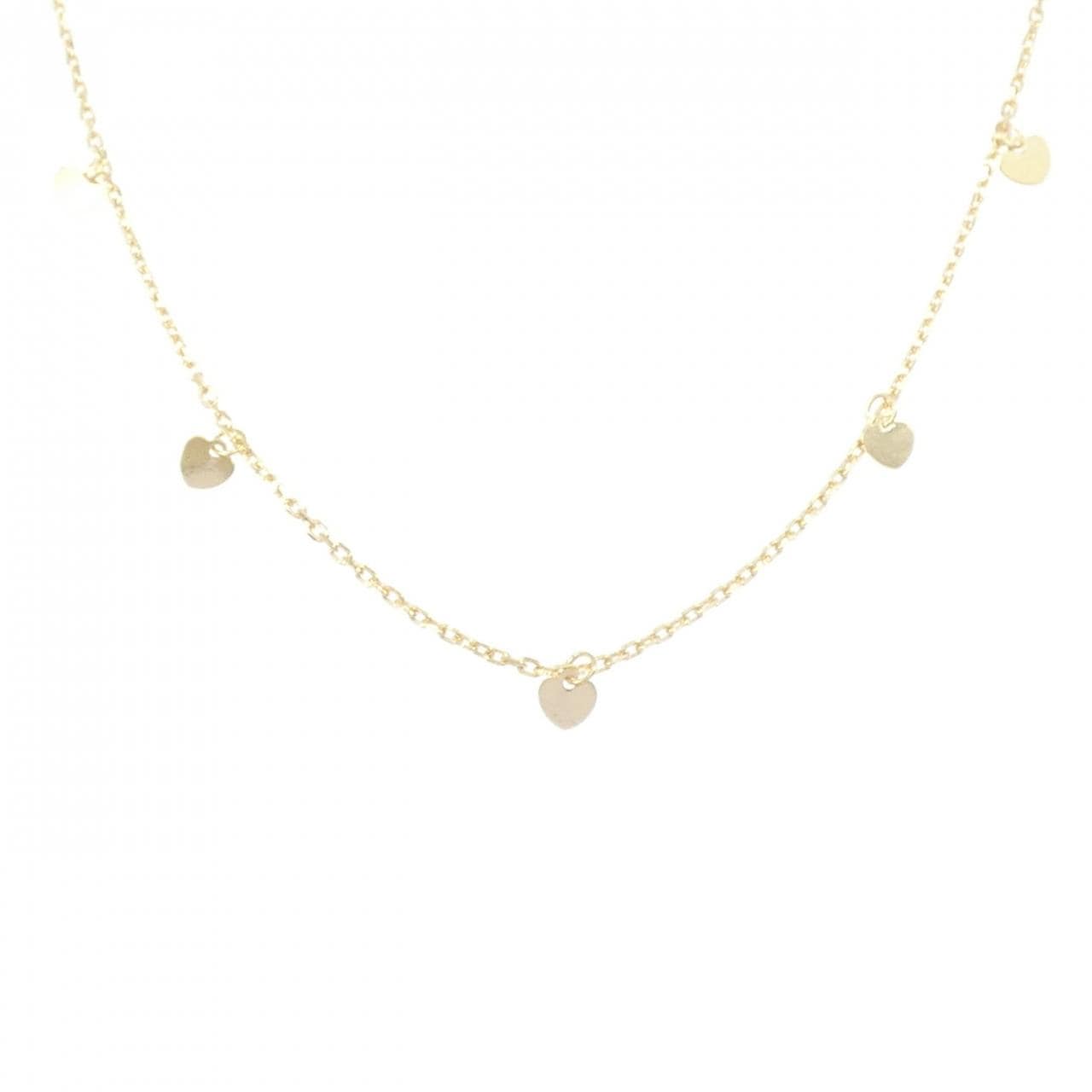 K18YG ハート ネックレス