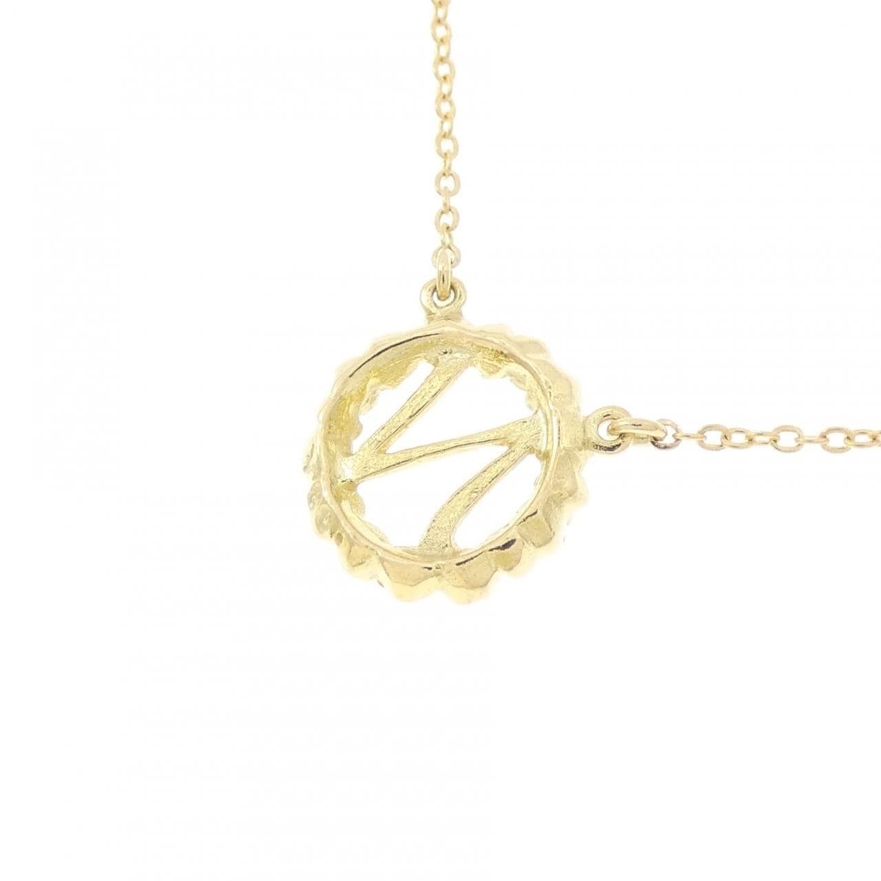 アーカー イニシャルN ダイヤモンド ネックレス 0.03CT