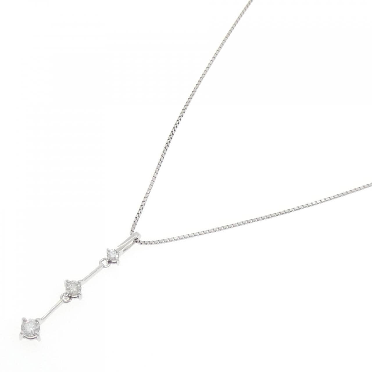 PT900/PT850 ダイヤモンド ネックレス 0.40CT