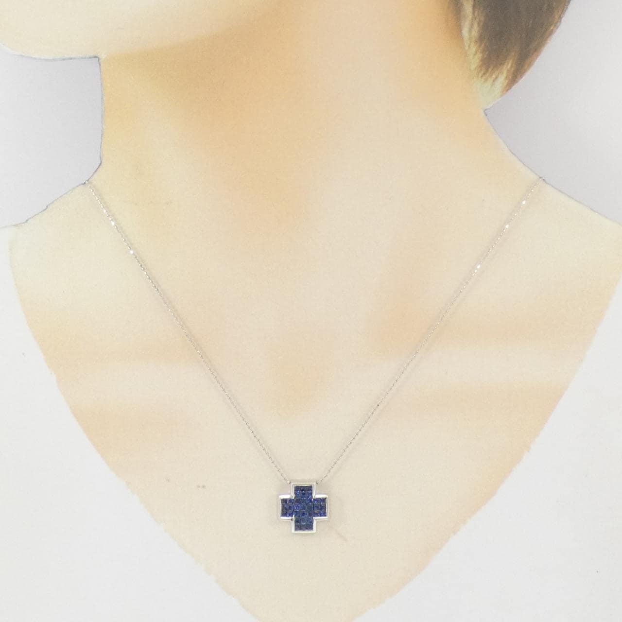 K18WG サファイヤ ネックレス 1.20CT