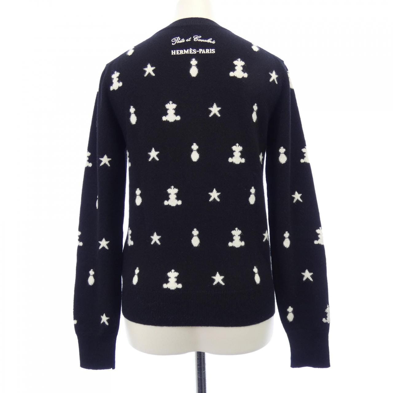 エルメス HERMES POSTE ET CAVALERIE *16-7700. カーディガン