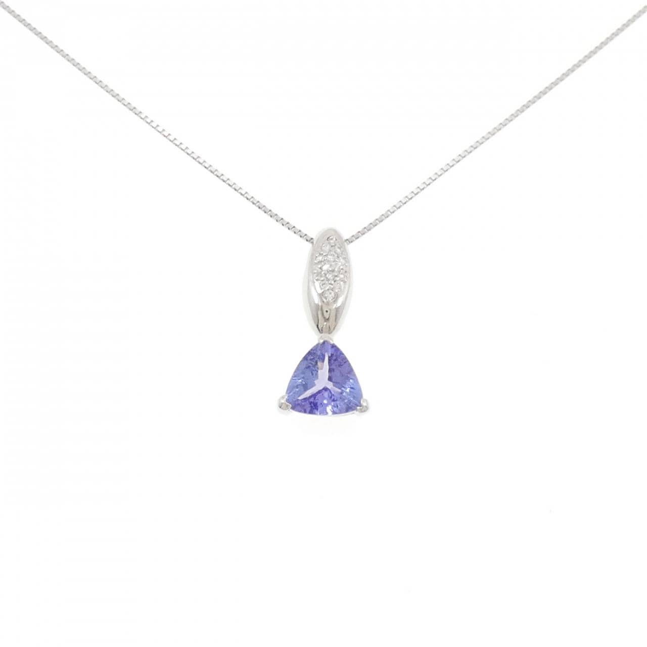 PT900/PT850 タンザナイト ネックレス 1.38CT
