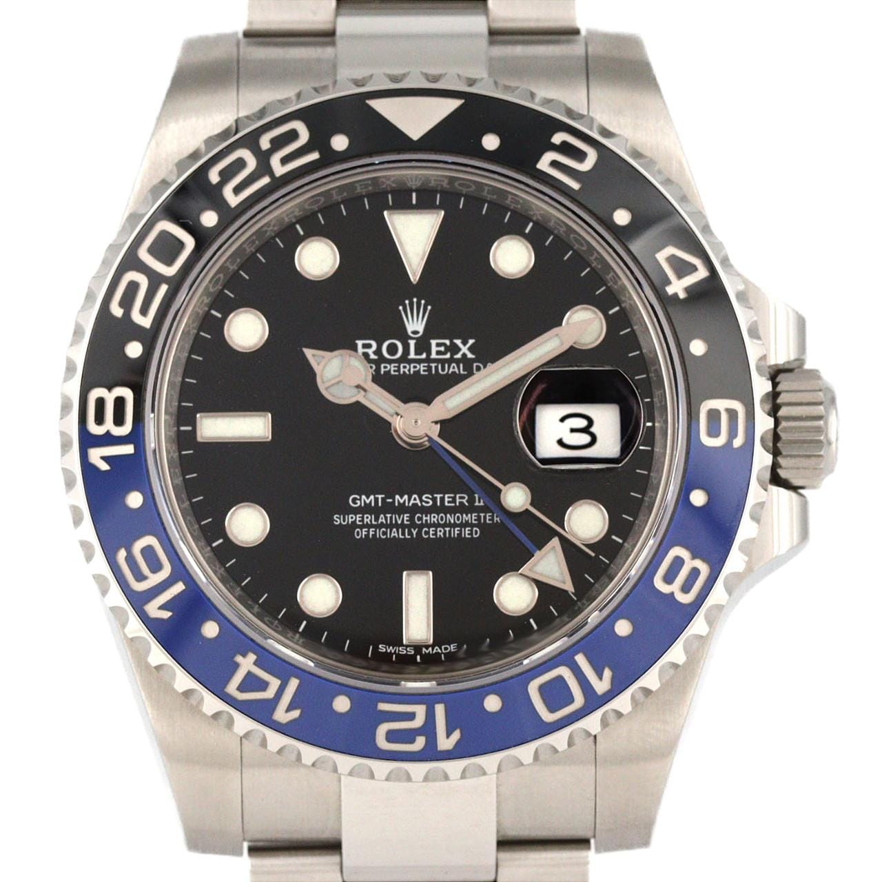 ロレックス GMTマスターⅡ 116710BLNR SS 自動巻 ランダム番