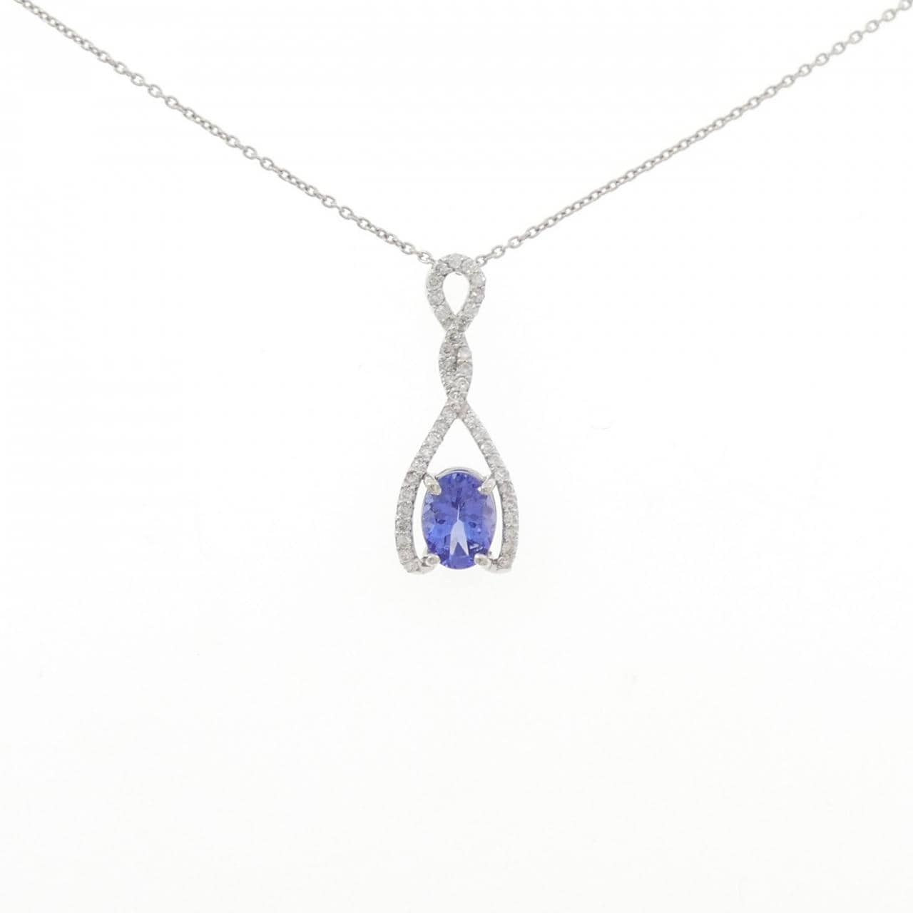 PT900/PT850 タンザナイト ネックレス 1.16CT
