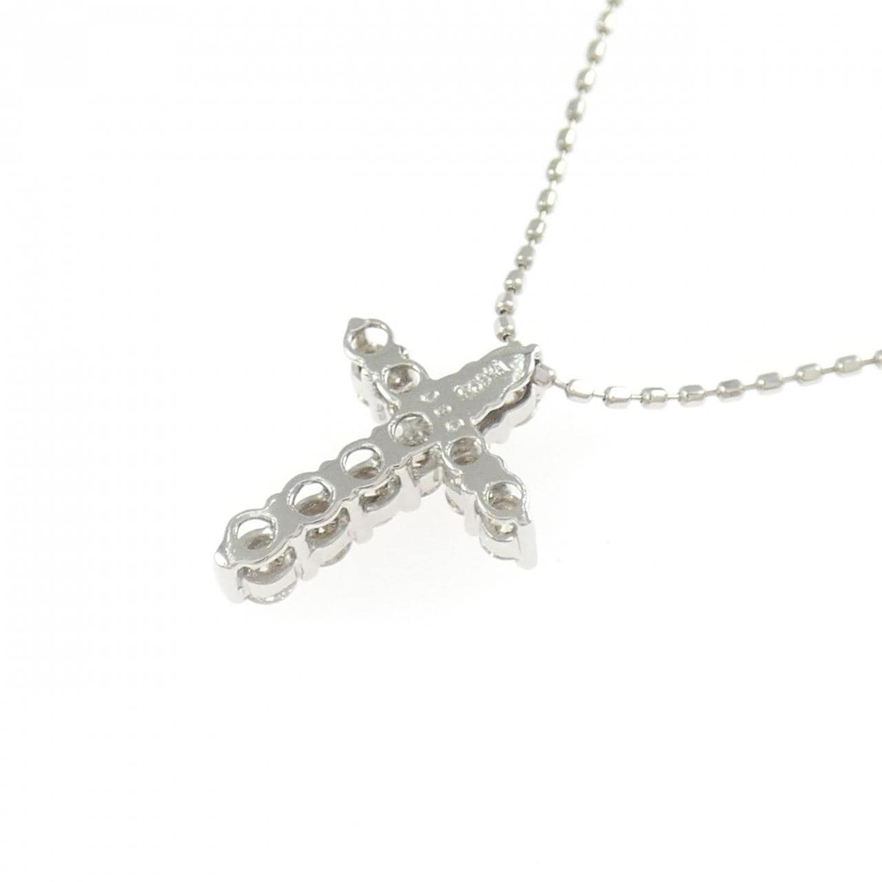 PT900/PT850 クロス ダイヤモンド ネックレス 0.30CT