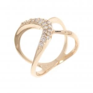 K18PG ダイヤモンド リング 0.18CT