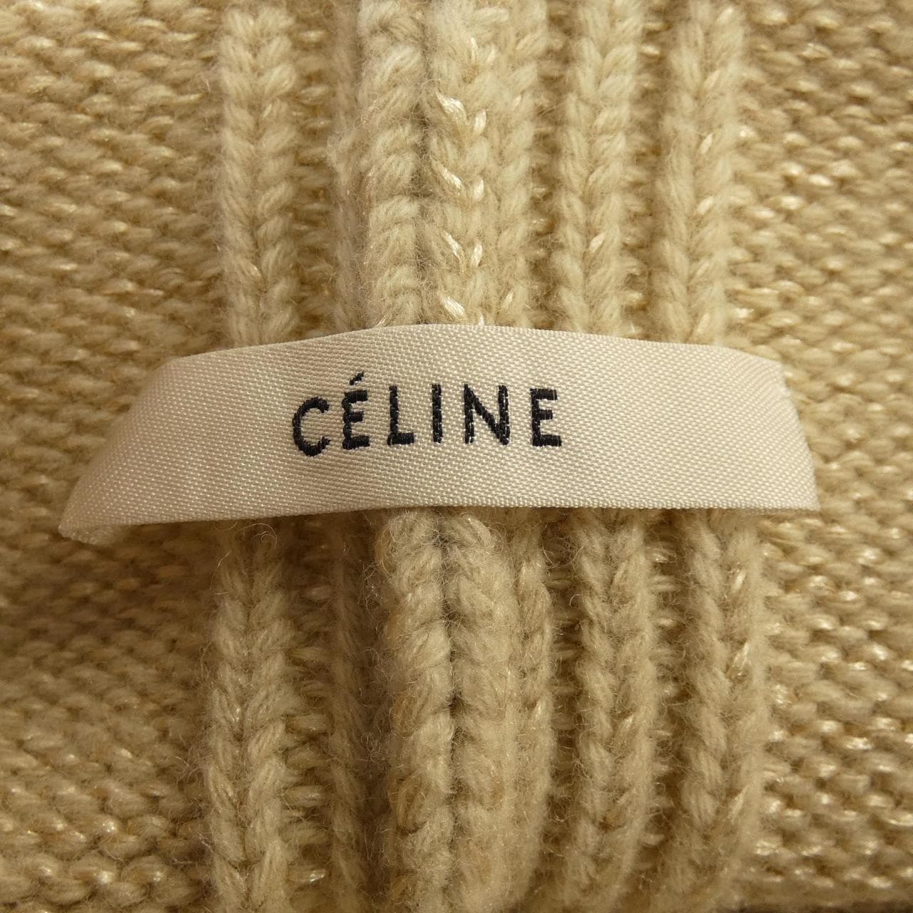 セリーヌ ベージュ ニットトップス Celine beige knit top