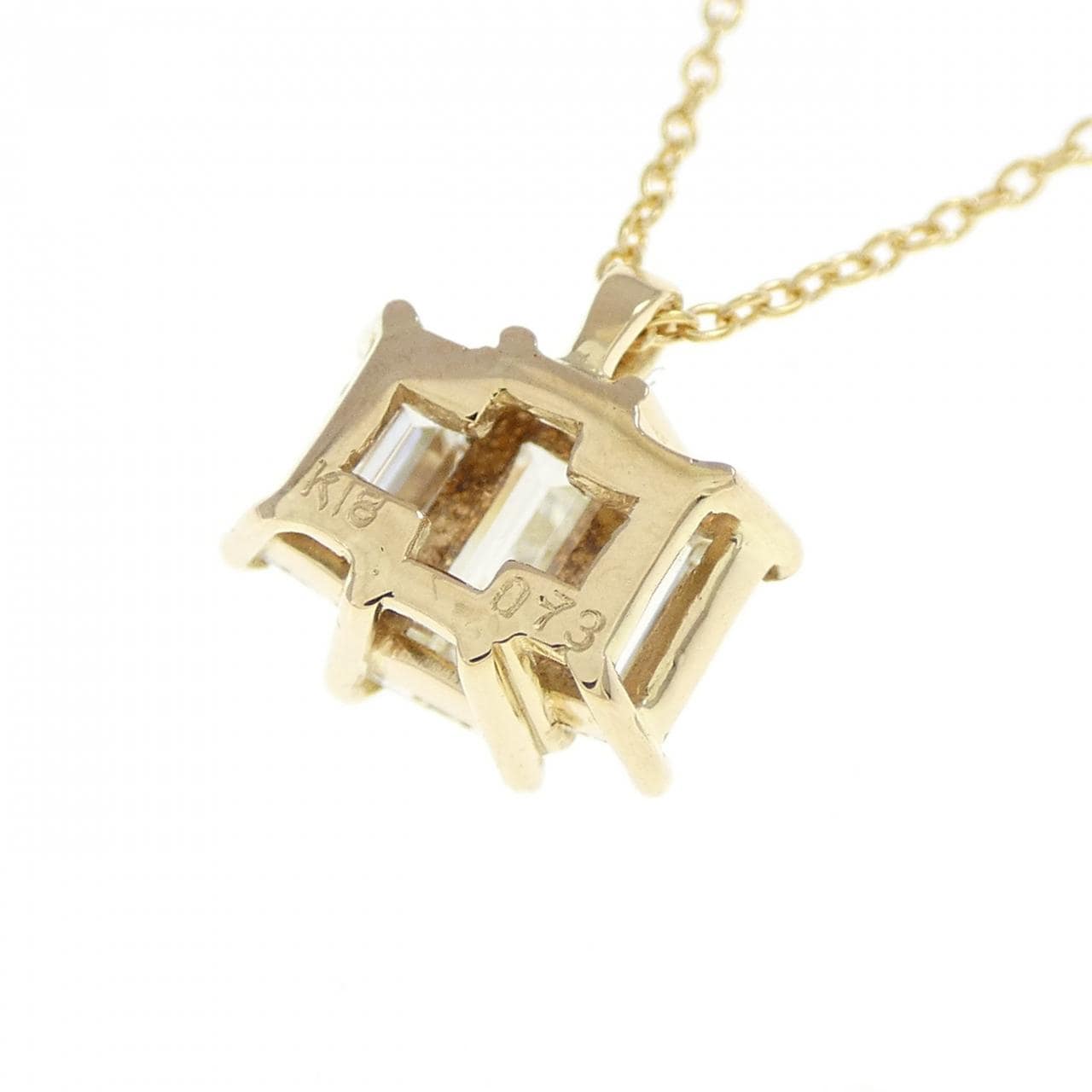 K18YG ダイヤモンド ネックレス 0.73CT