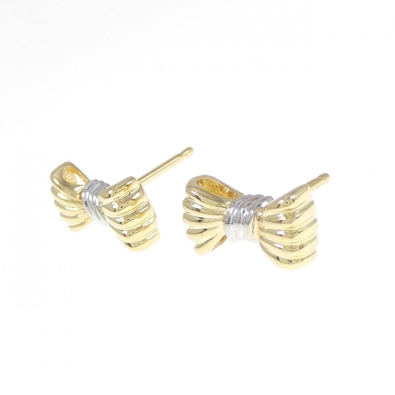 PONTE VECCHIO Ribbon 750YG/750WG Earrings