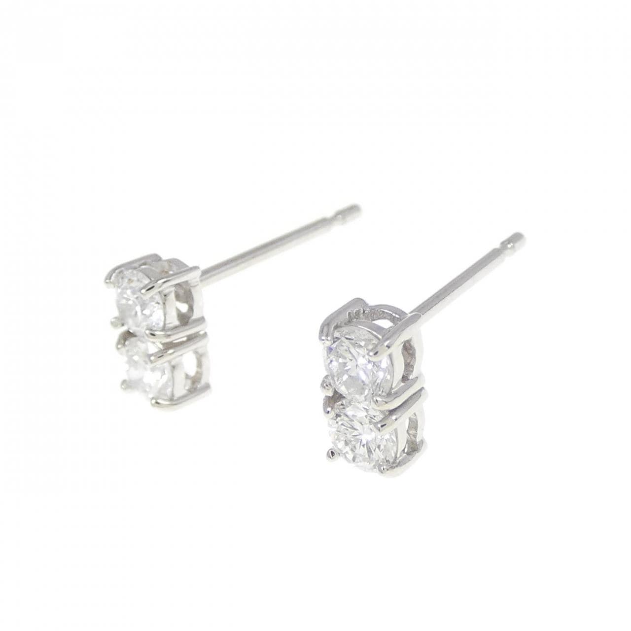 【リメイク】PT ダイヤモンド ピアス 0.32CT