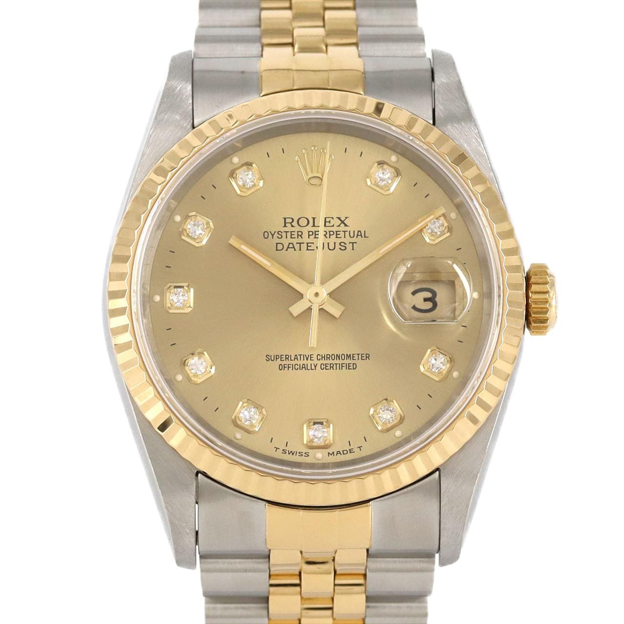 ROLEX Datejust 16233G SSxYG自動上弦W 編號