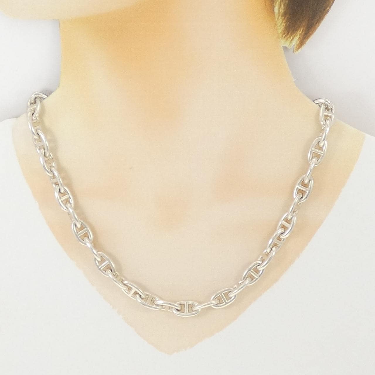 【ヴィンテージ】エルメス シェーヌダンクル PM ネックレス
