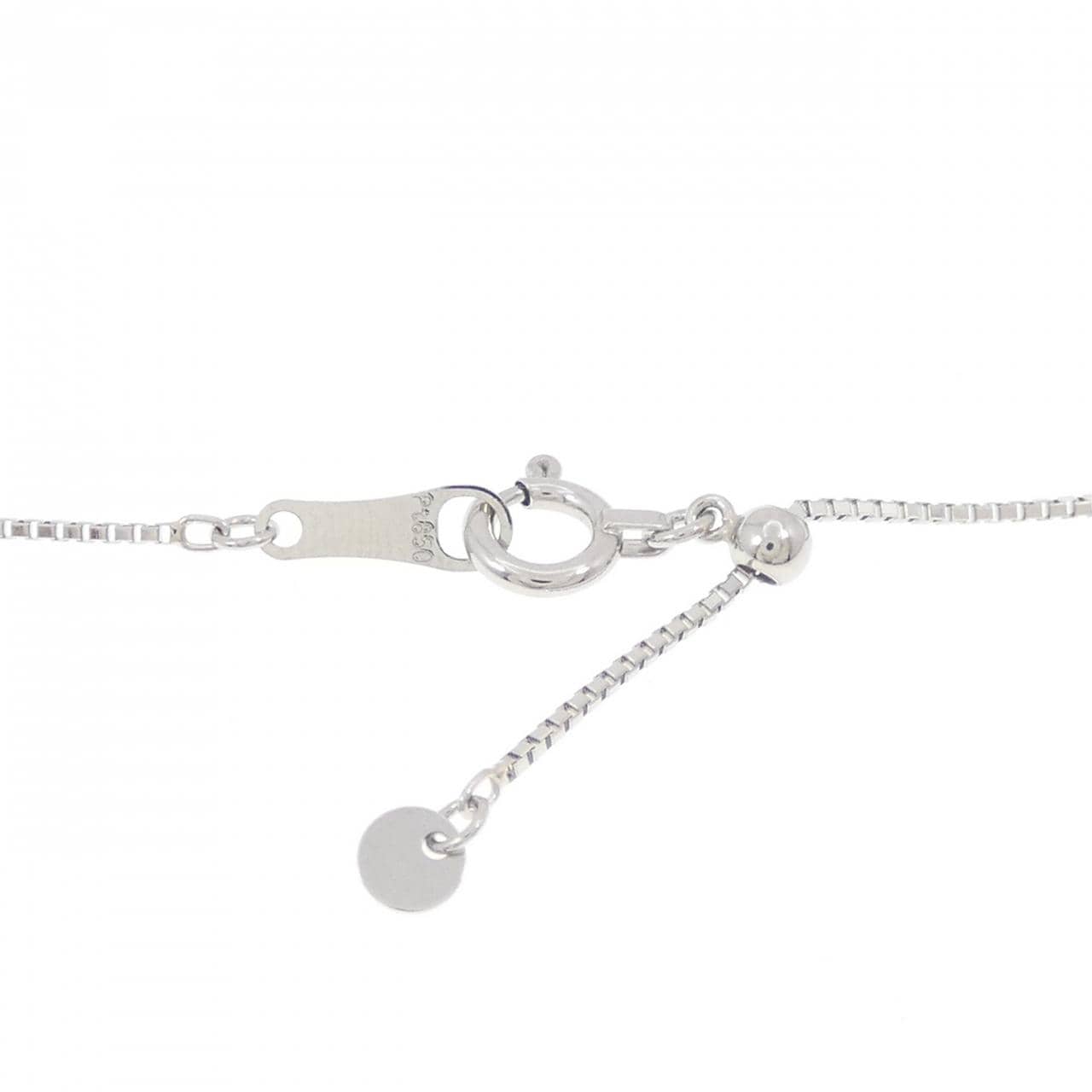 PT900/PT850 イニシャルY ダイヤモンド ネックレス 0.78CT